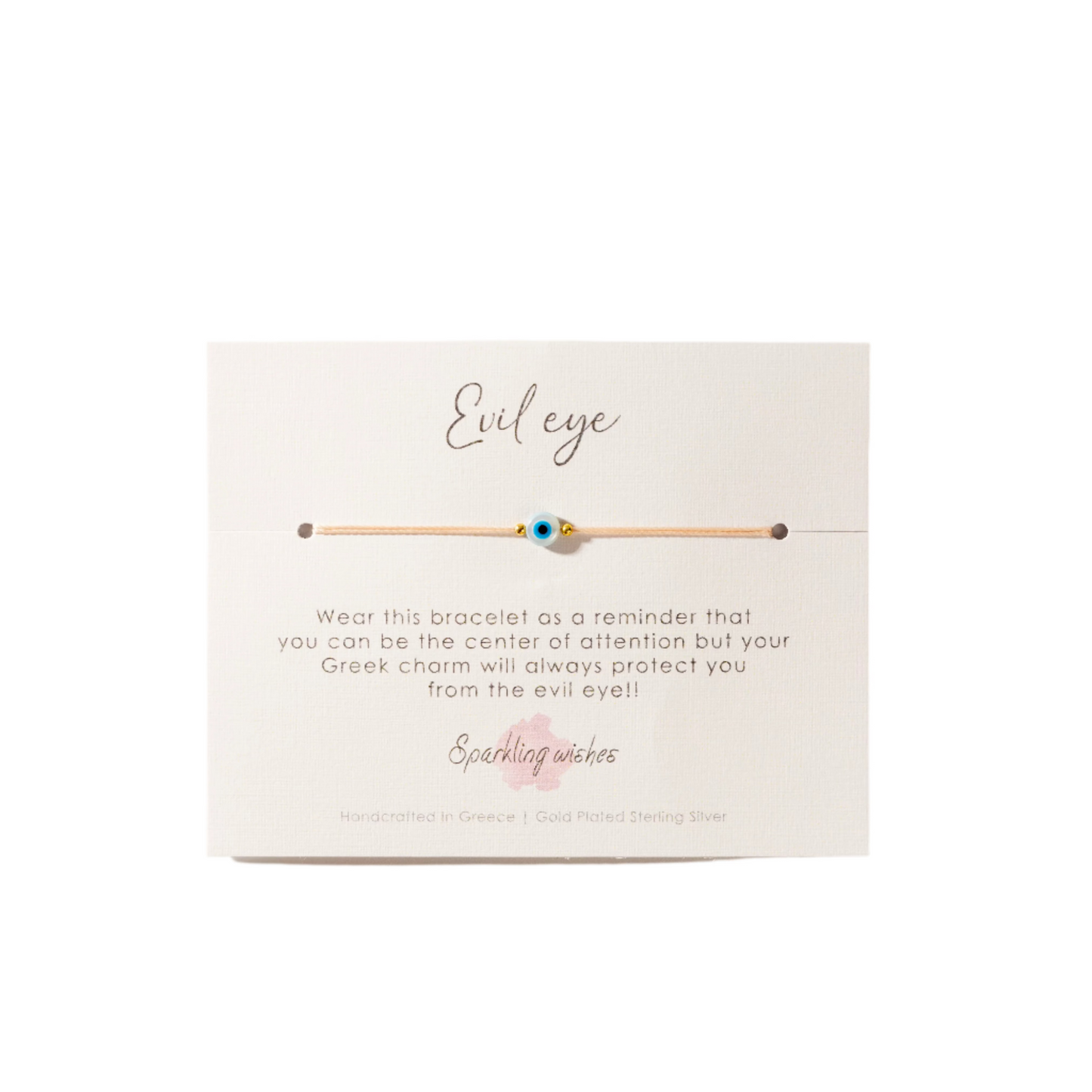 Creme Evil Eye Bracelet