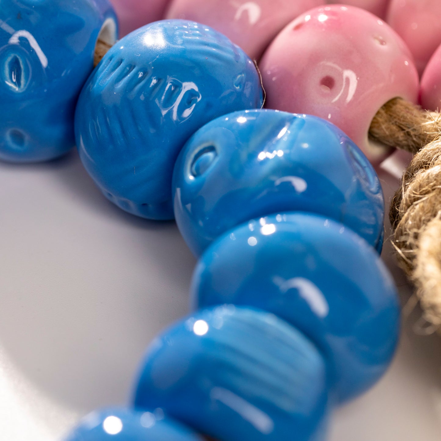 Ceramic Evil Eye Lucky Charm Decor (Light Blue)