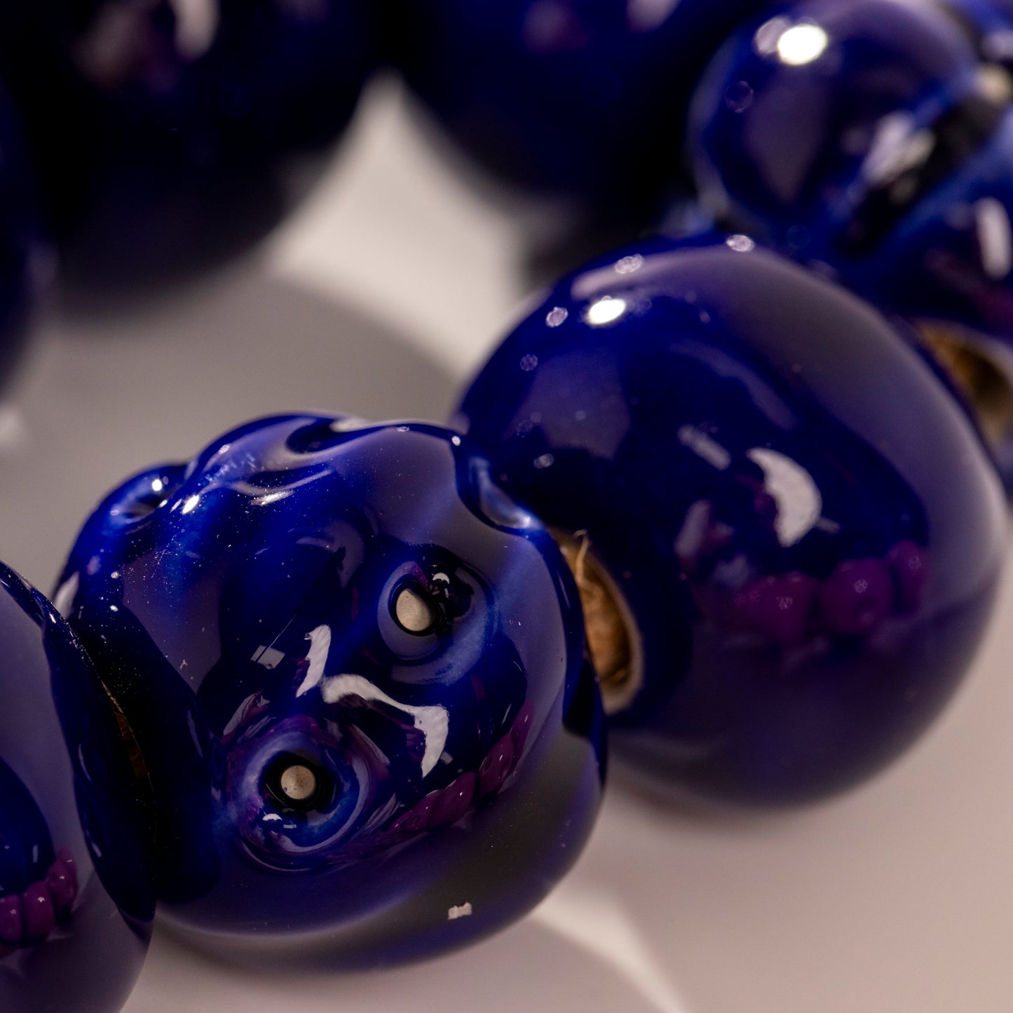 Ceramic Evil Eye Lucky Charm Decor (Navy Blue)