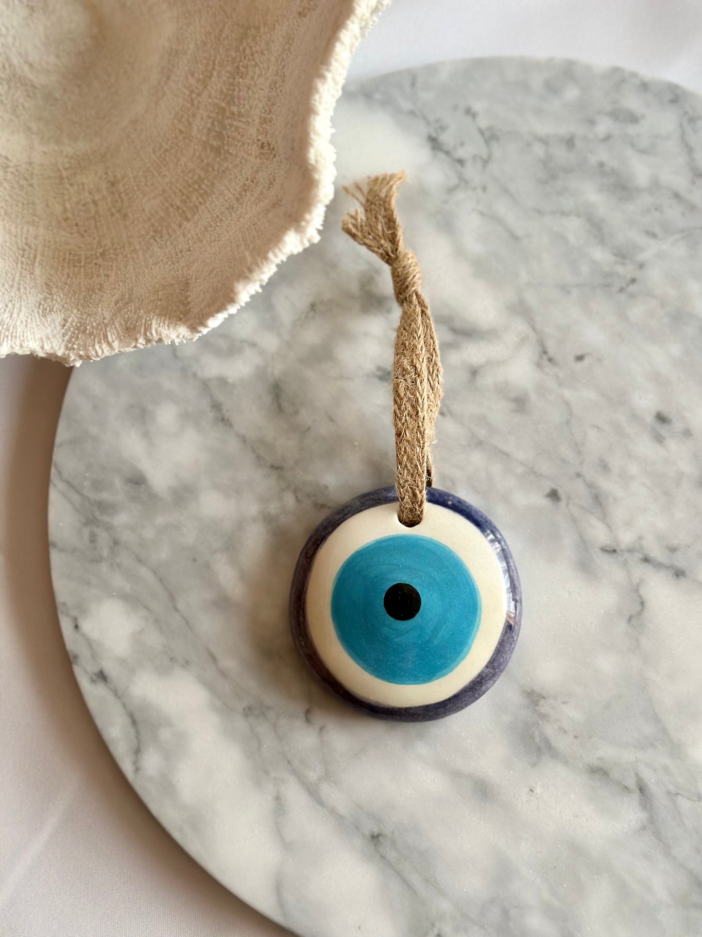 Ceramic Hanging Wall Décor - Blue