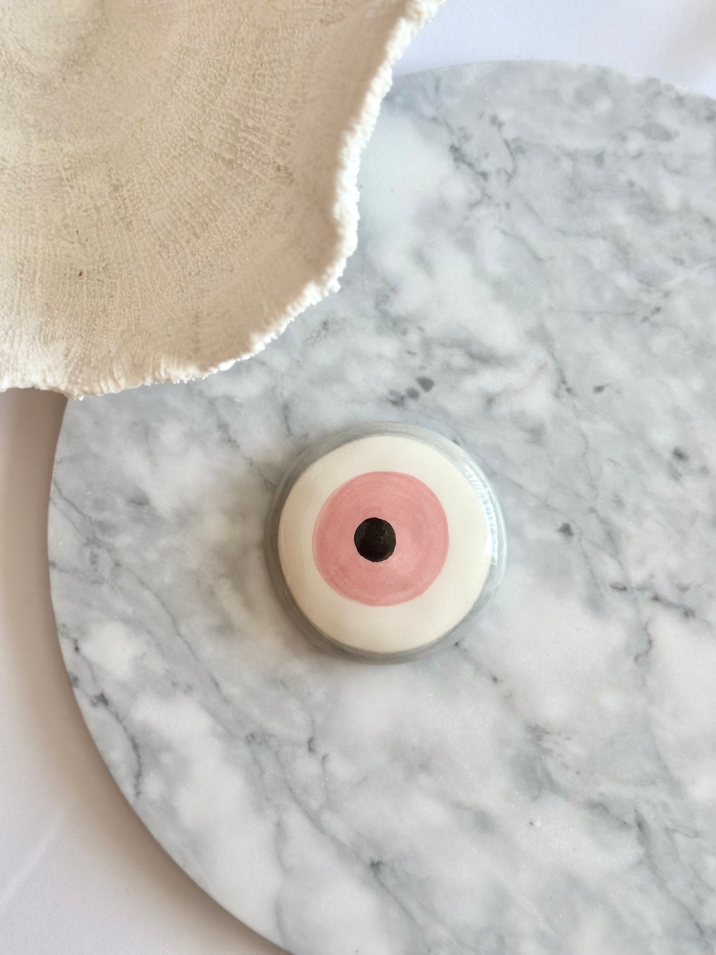 Ceramic Paper Weight Evil Eye - Grey