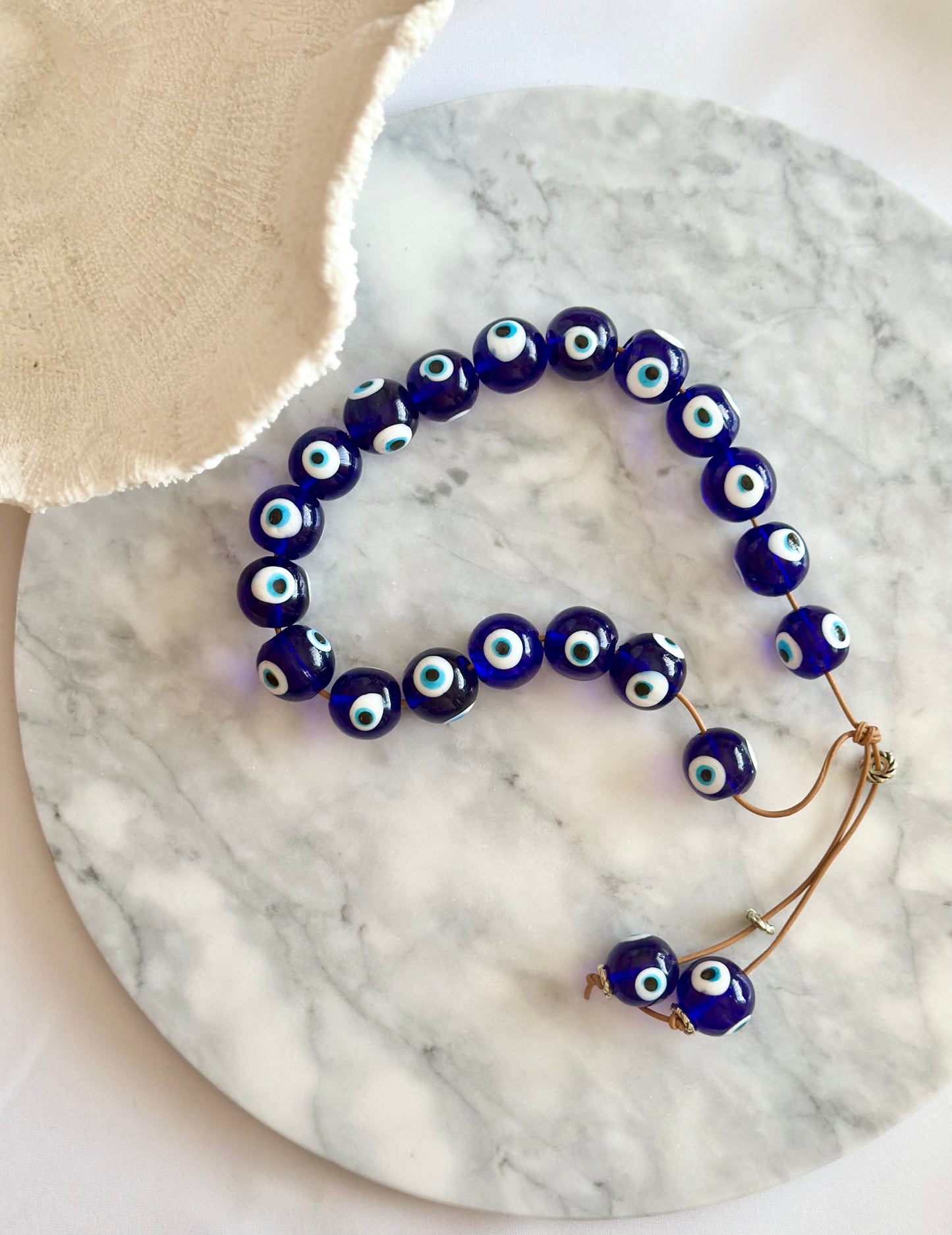 Oversized Komboloi with Glass Mati Beads