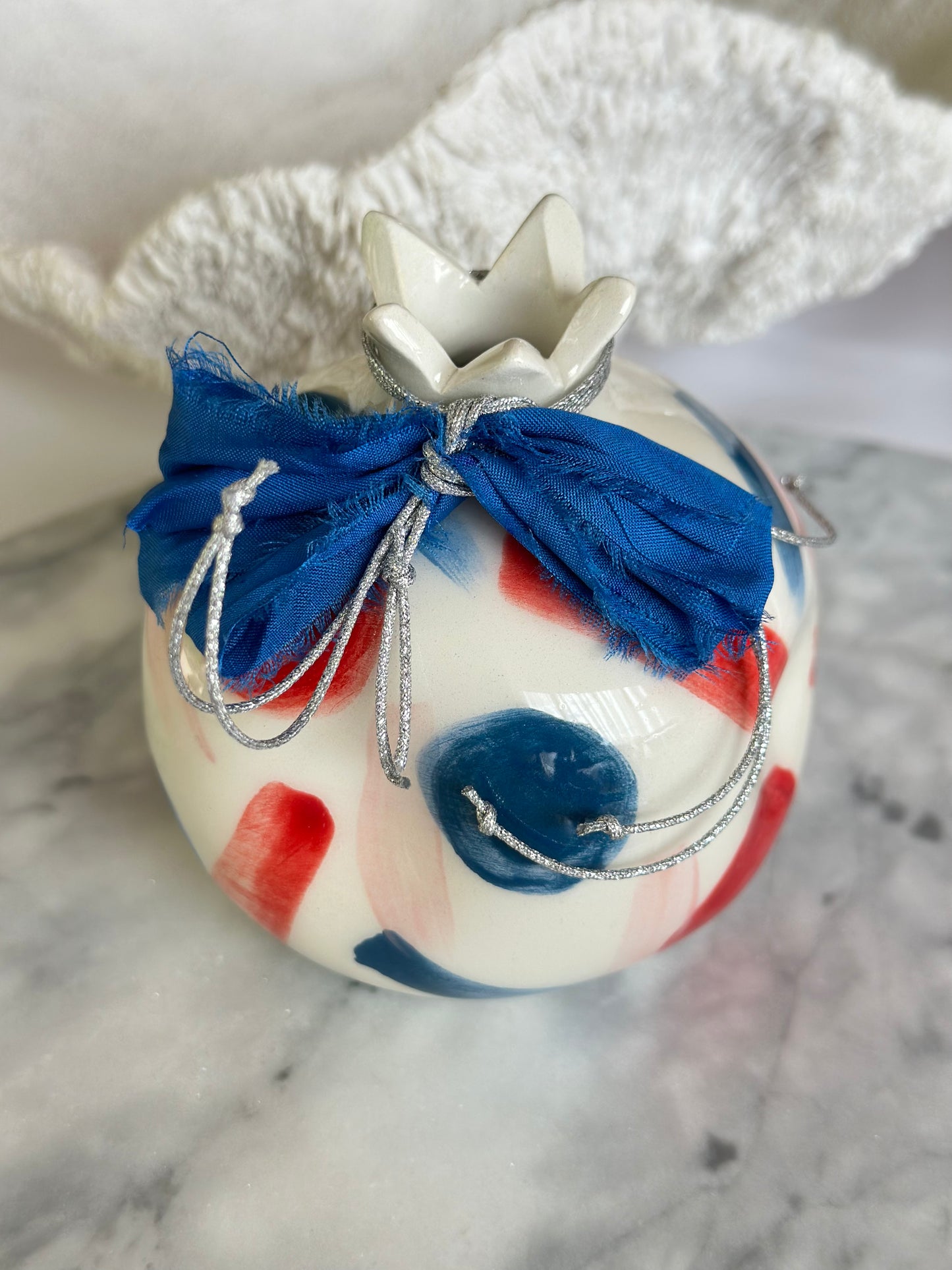 Ceramic Pomegranate Gouri (Aegan Blue)