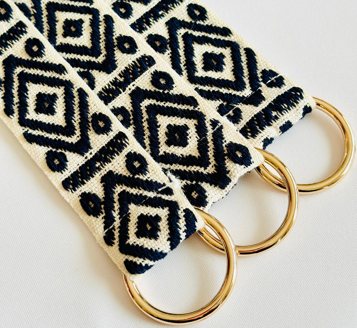 Kastellorizo Tapestry Keyring - Rose Gold Ring