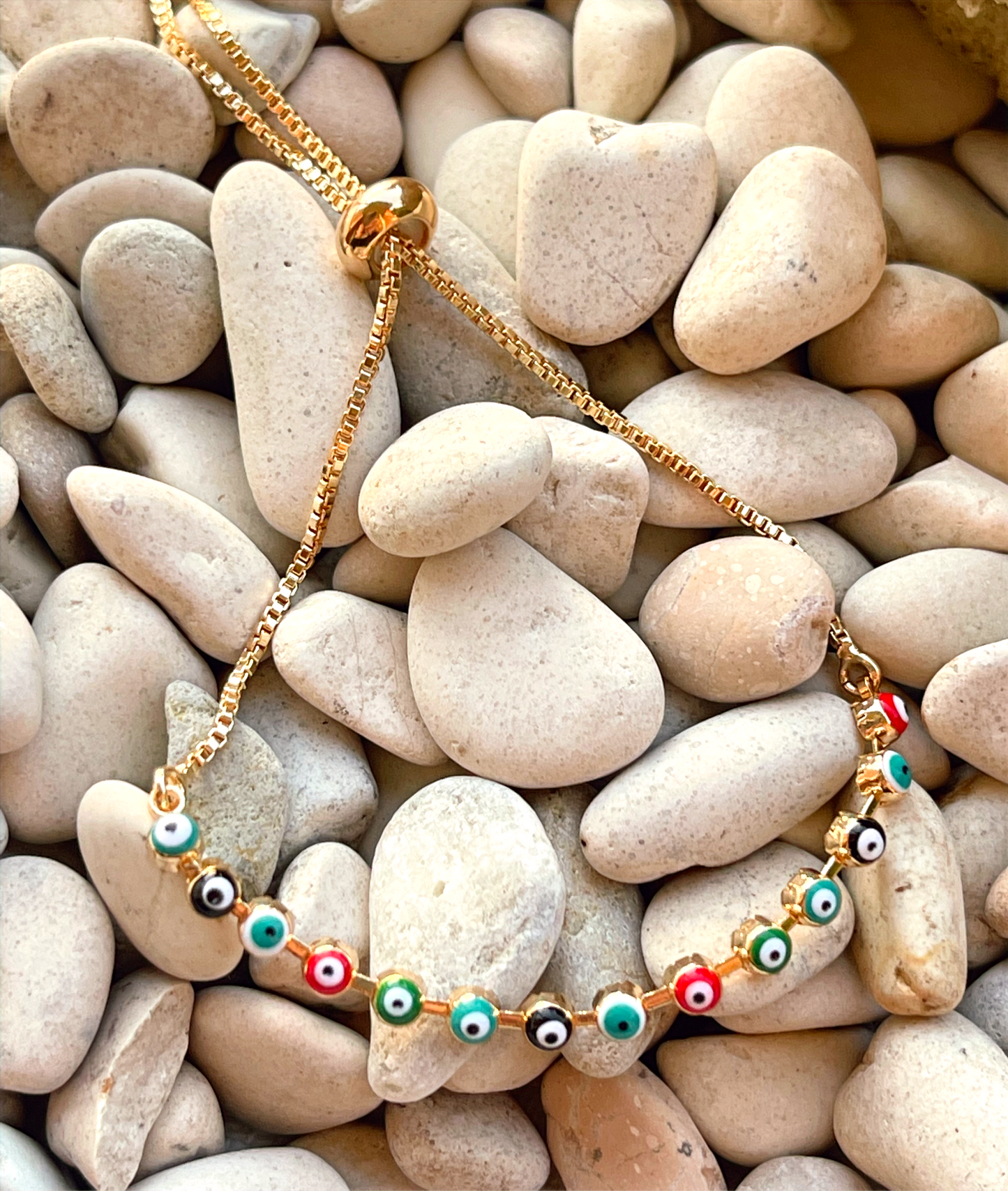 Zoe's Multi Colours Evil Eye Bracelet