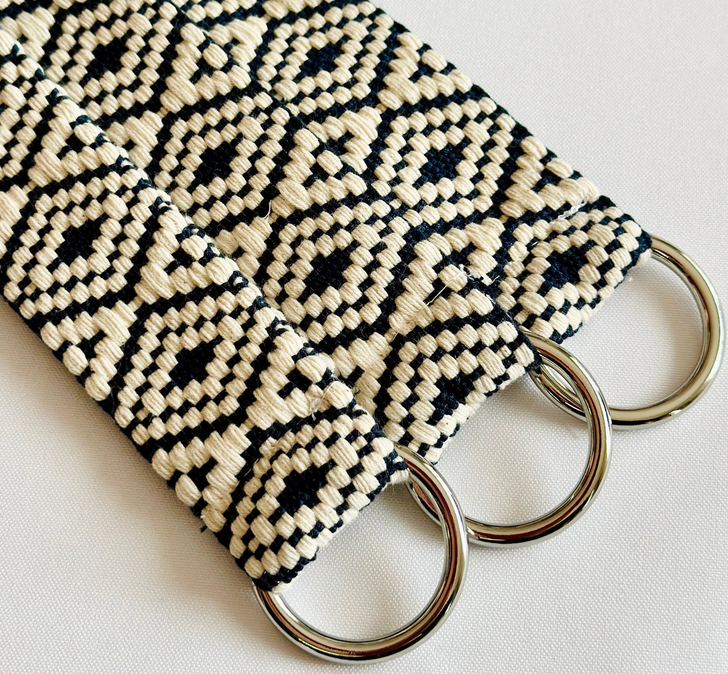 Kefalonia Tapestry Keyring - Silver Ring