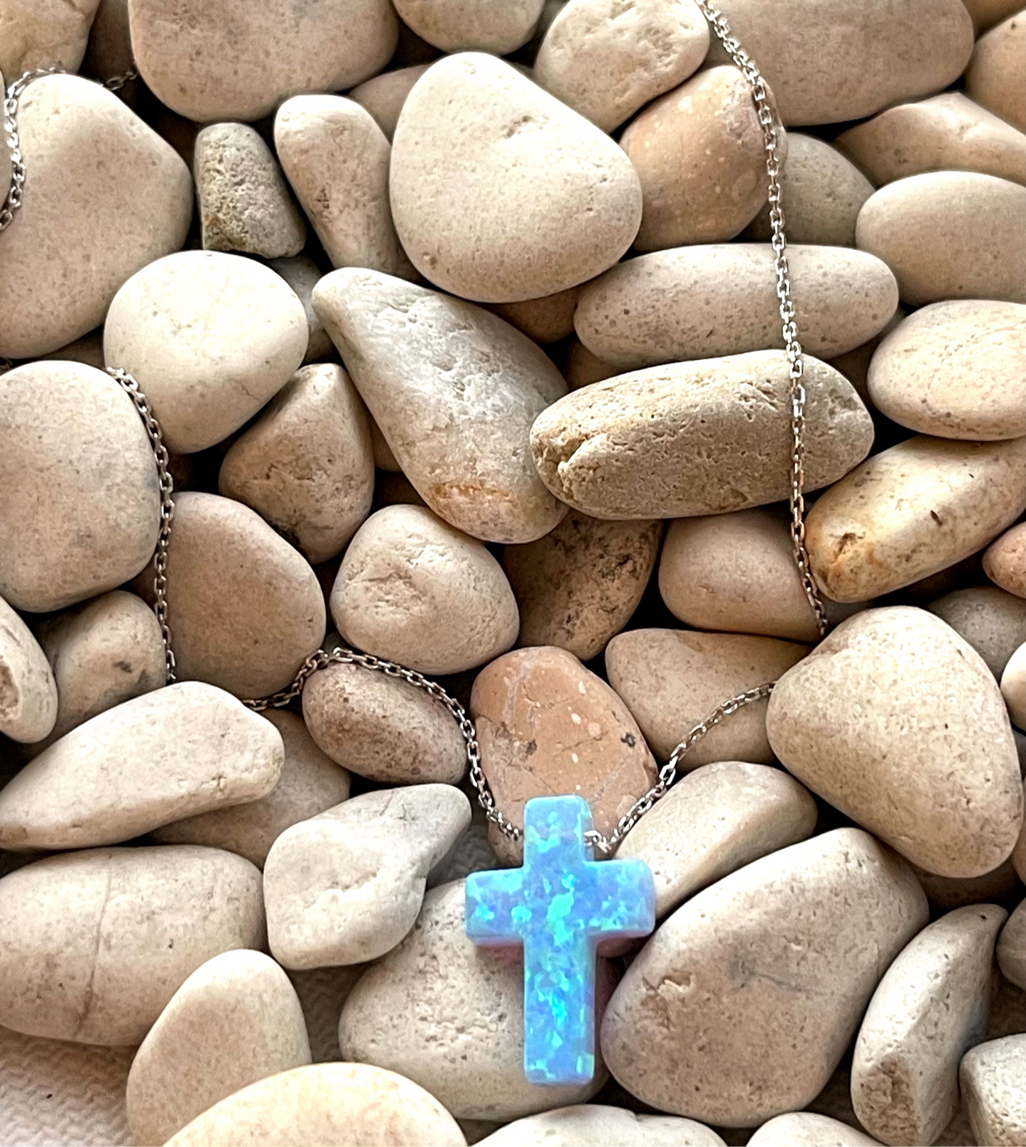 Ophelia's Opalite Cross Necklace