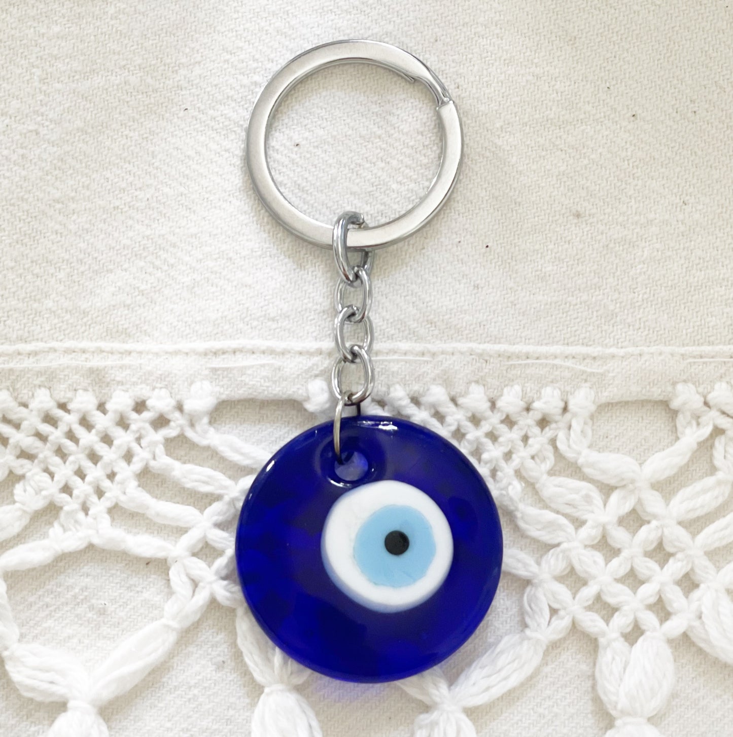 Asteris' Evil Eye Glass Keyring
