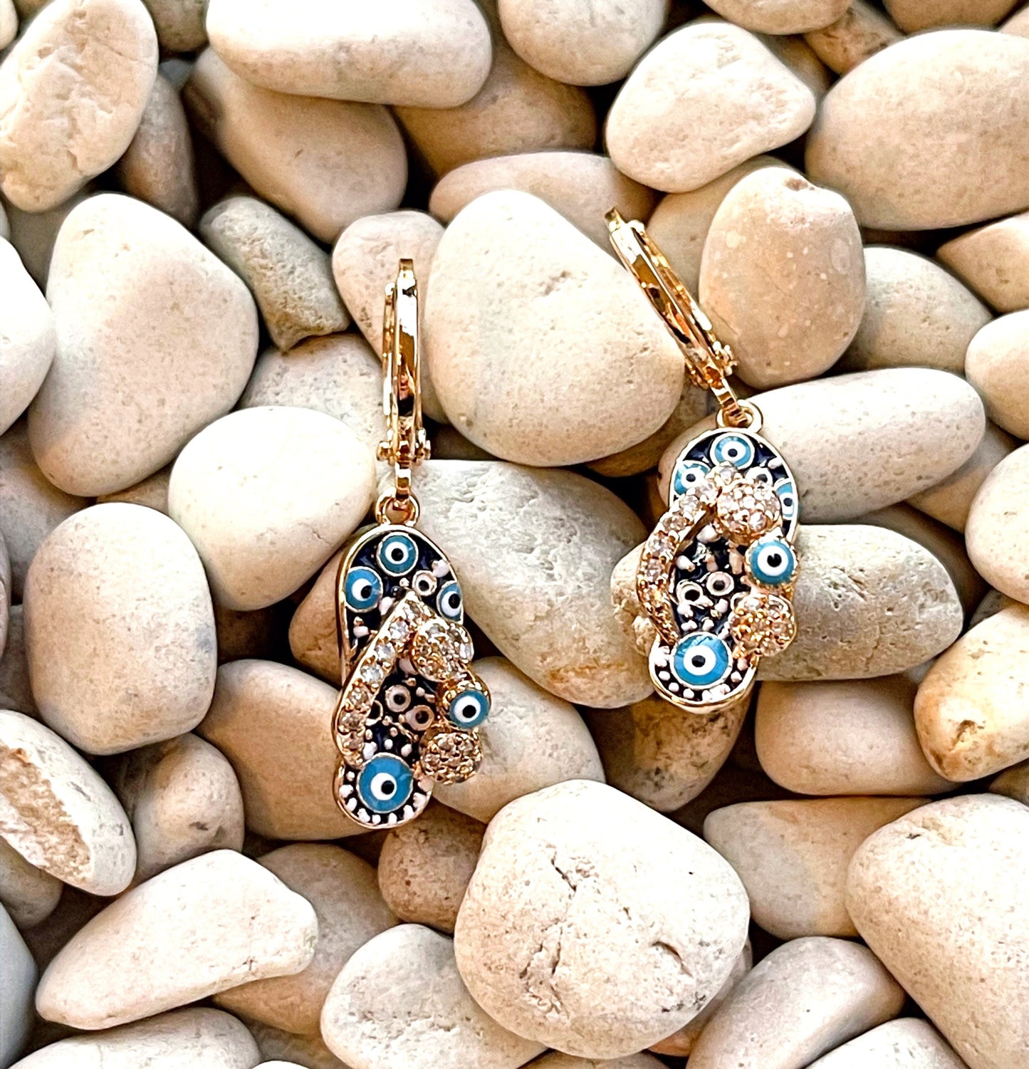 Georgia's Evil Eye Sandal Earrings