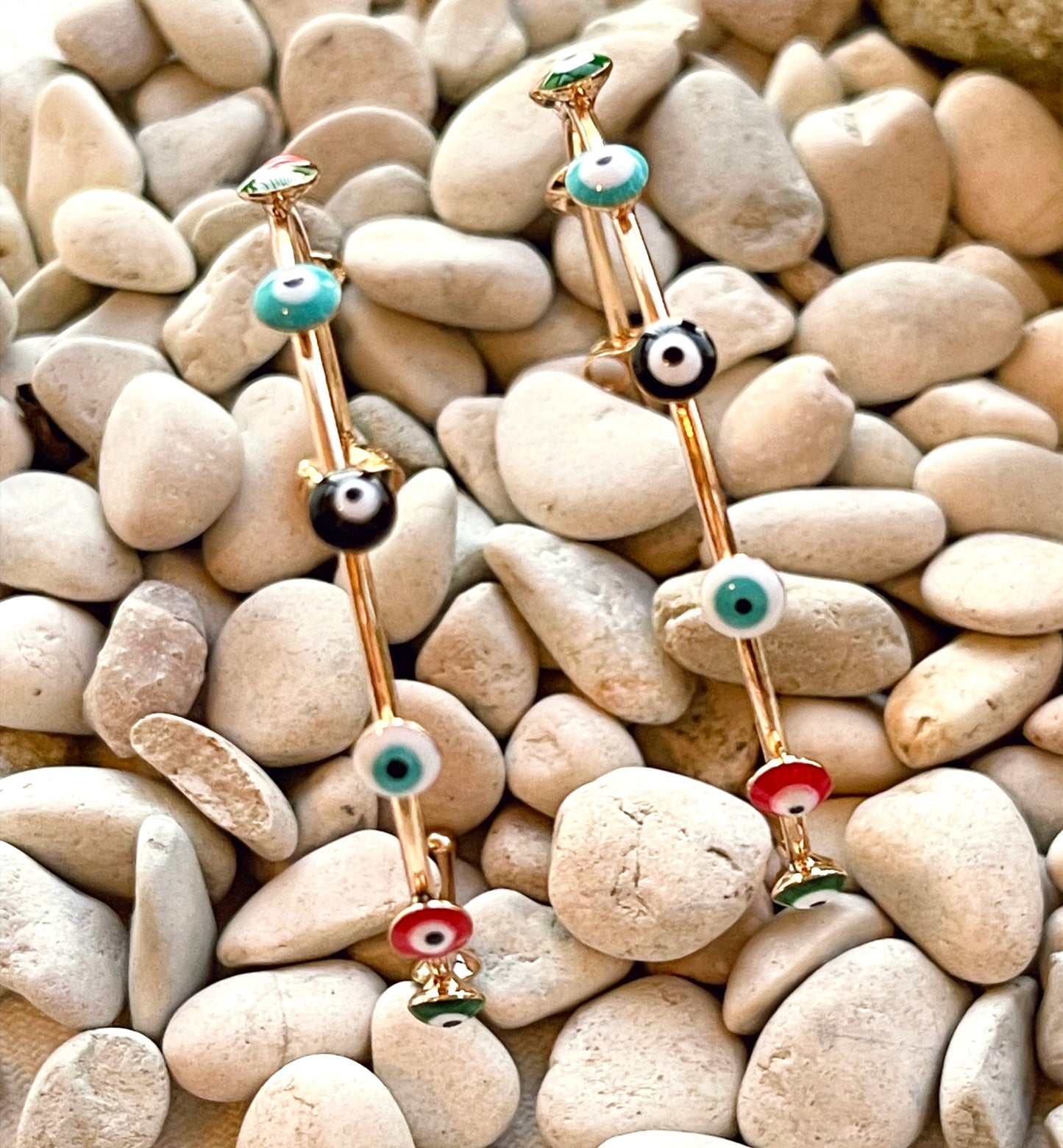 Iris's Evil Eye Hoop Earrings