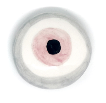 Ceramic Paper Weight Evil Eye - Grey