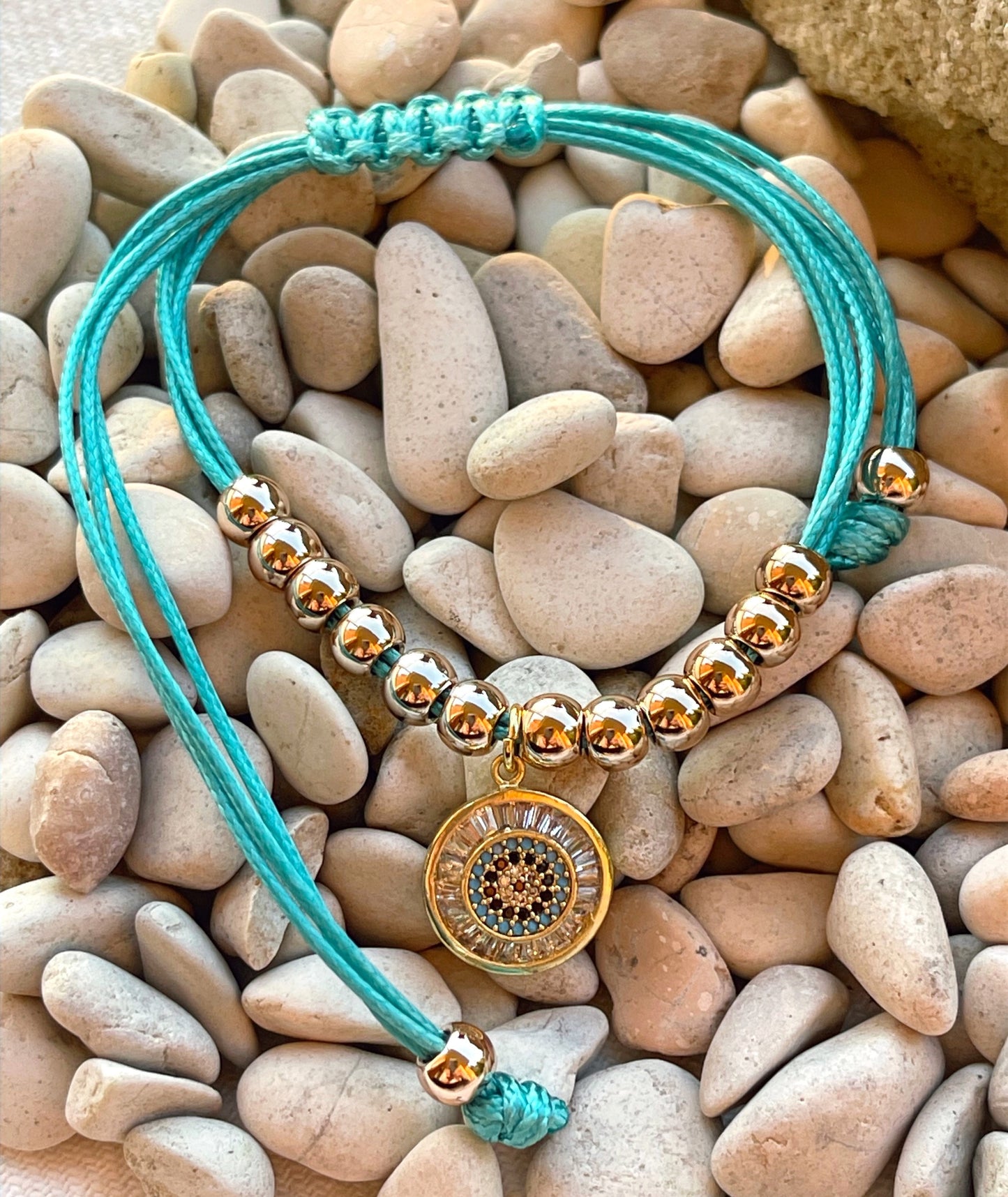 Helena's Light Blue Evil Eye Bracelet