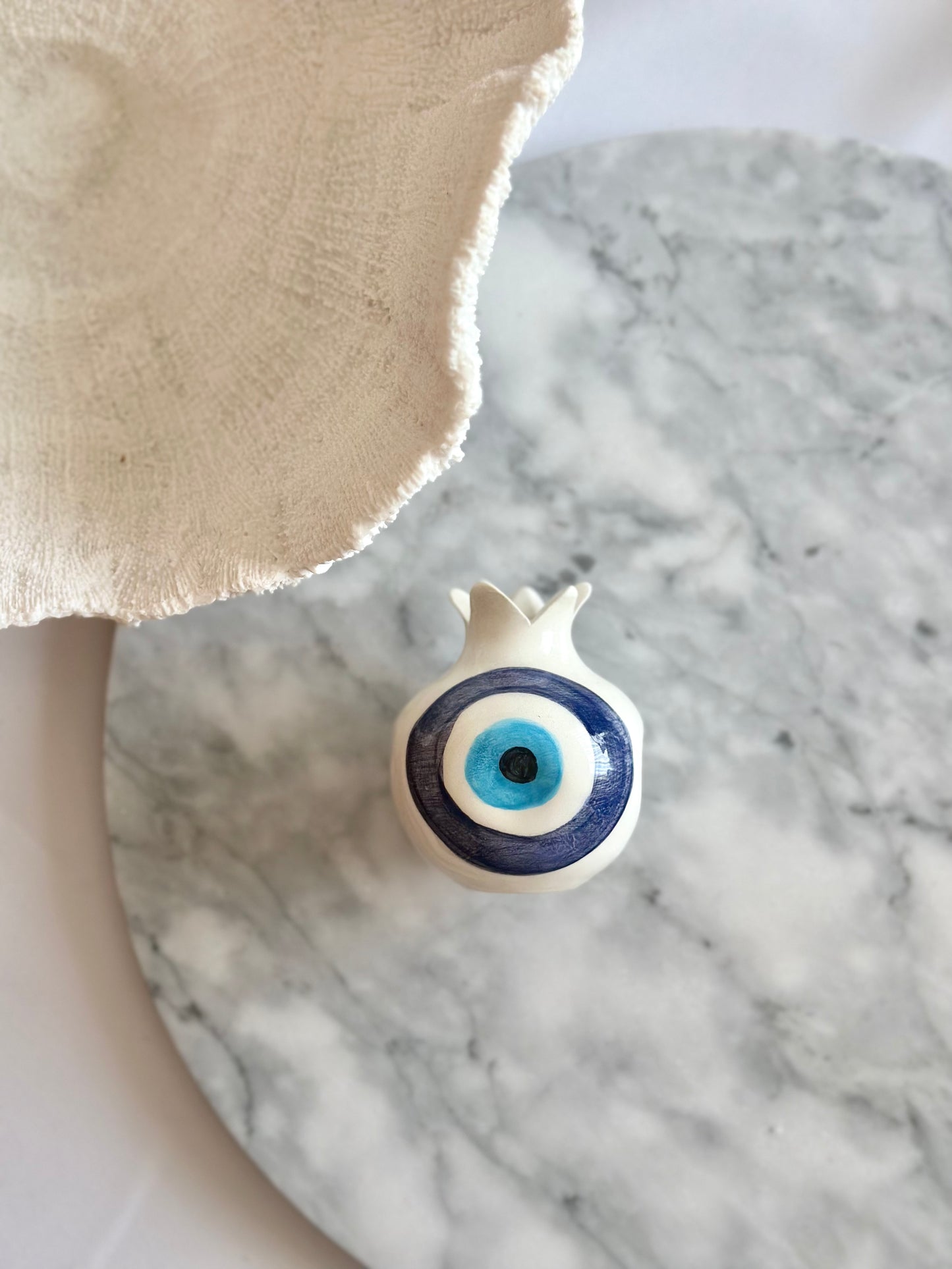 Pomegranate Evil Eye Lucky Charm - Blue