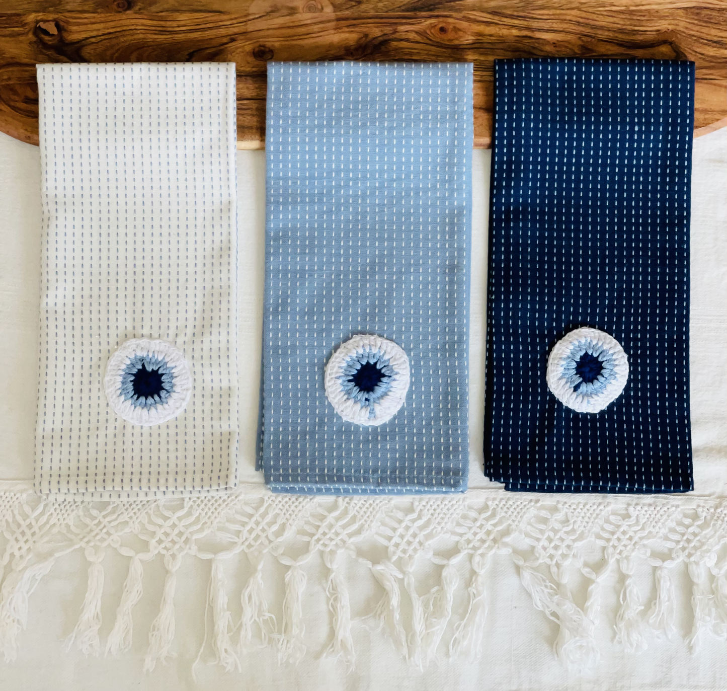 Yiayia Erifilli's Evil Eye Tea Towels