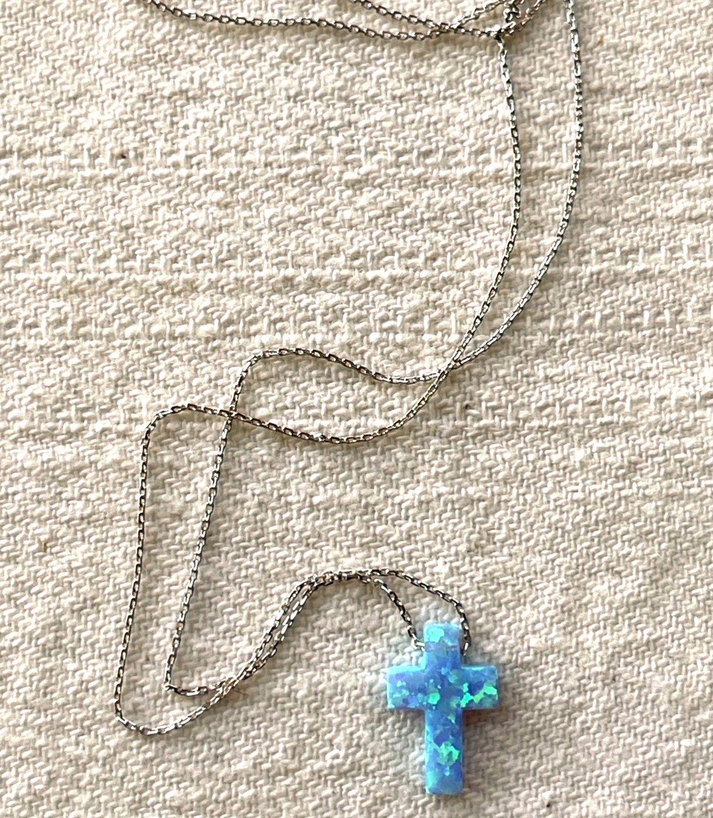 Ophelia's Opalite Cross Necklace