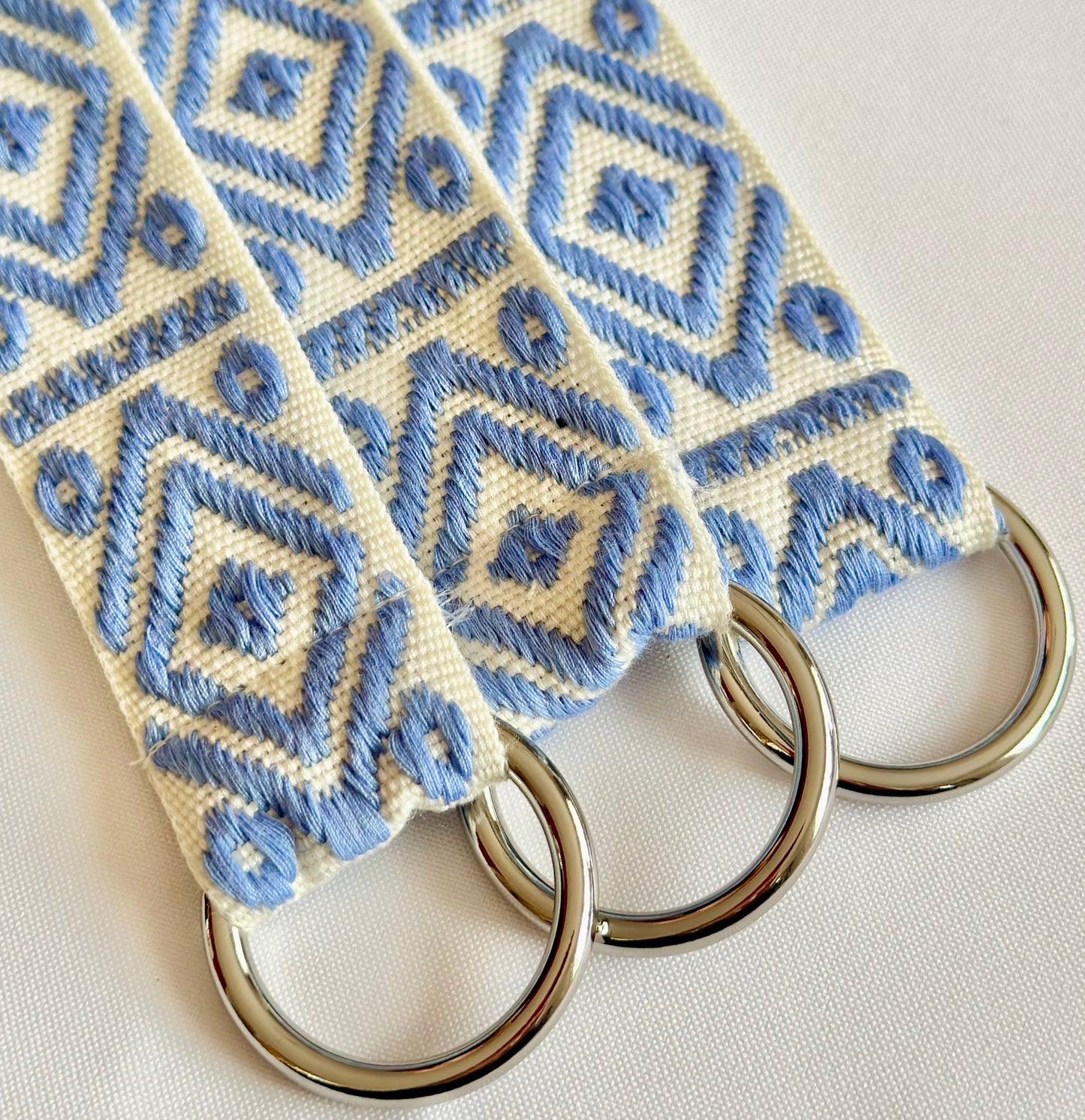 Zakynthos Tapestry Keyring - Silver Ring