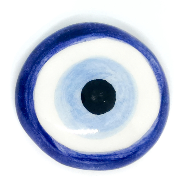 Ceramic Paper Weight Evil Eye - Blue